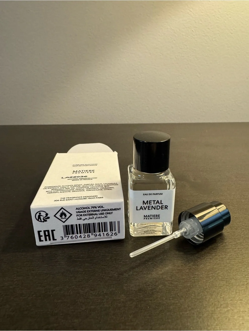 Matiere Premiere Metal Lavender Spray 6 ml .2 oz Travel Size NIB